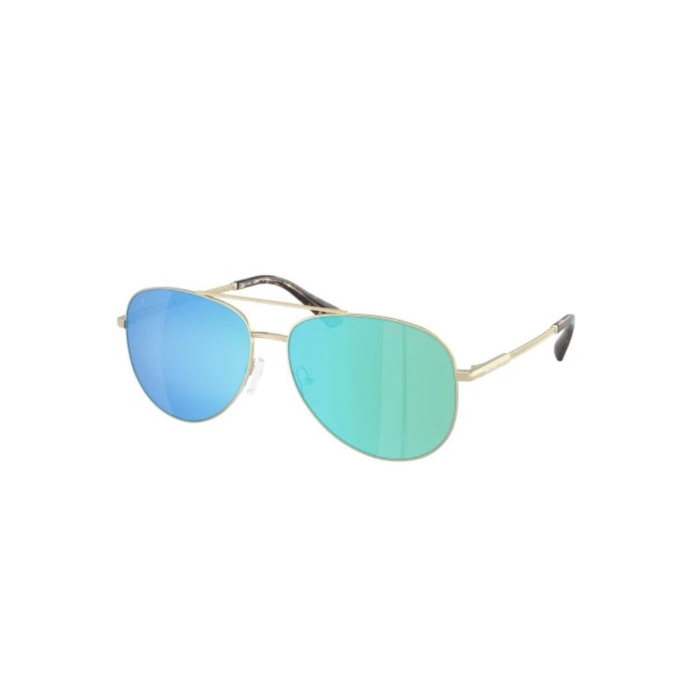 MICHAEL KORS SUNGLASSES PERLEDO ROSE GOLD BLUE Gradient Mirror NIB‎